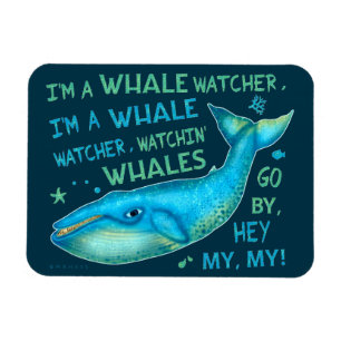 Magnet Flexible Observation des baleines Vacances en famille Crois