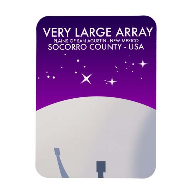Magnet Flexible Observatoire spatial Very Large Array art spatial. (Vertical)