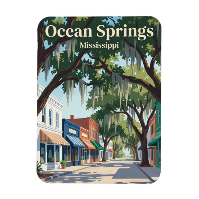 Magnet Flexible Ocean Springs Mississippi (Vertical)