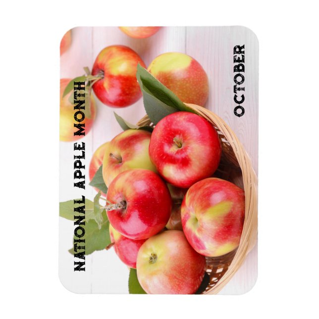 Magnet Flexible Octobre Mois national de la pomme (Vertical)