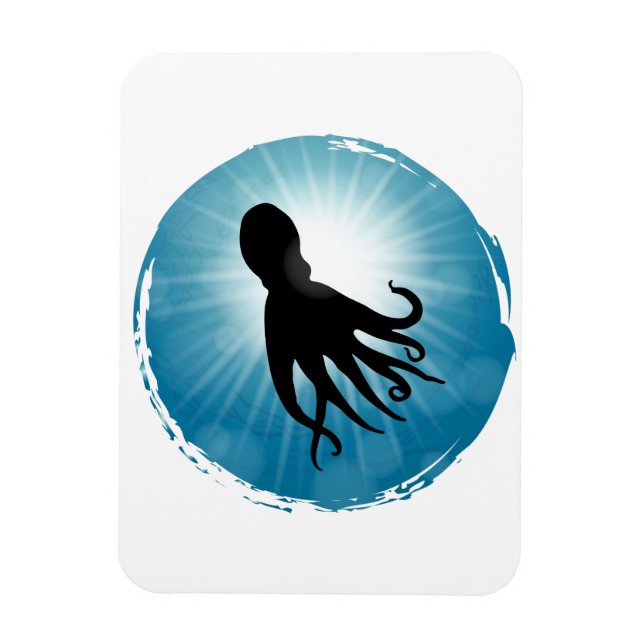 Magnet Flexible Octopus Vie aquatique sous-marine (Vertical)