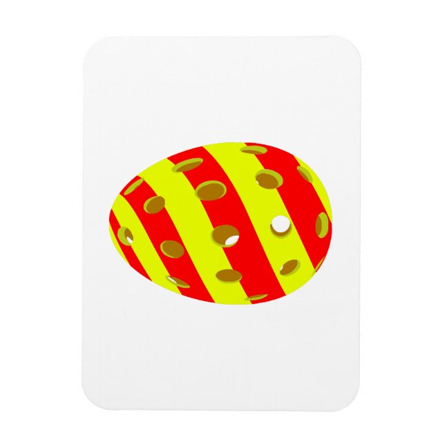 Magnet Flexible Oeuf de Pickleball de Pâques (Vertical)