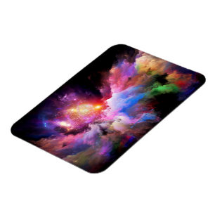 Magnet Flexible oeuvre d'art en nuage de SlipperyJoe abstraite vib