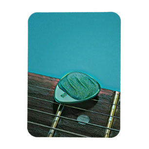 Magnet Flexible OEuvre de guitare rétro vintage pour guitariste