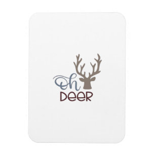 Magnet Flexible Oh Cerf Design Rétro Classique