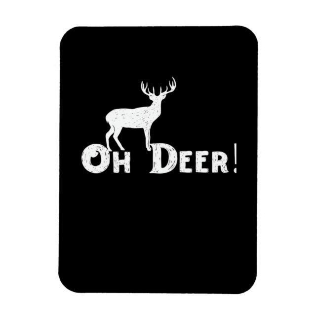 Magnet Flexible Oh Cerf Style Graphique Propre  (Vertical)