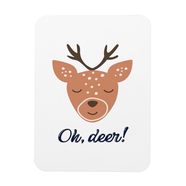 Magnet Flexible Oh Deer Deer Love Save The Deer Creative Design  (Vertical)