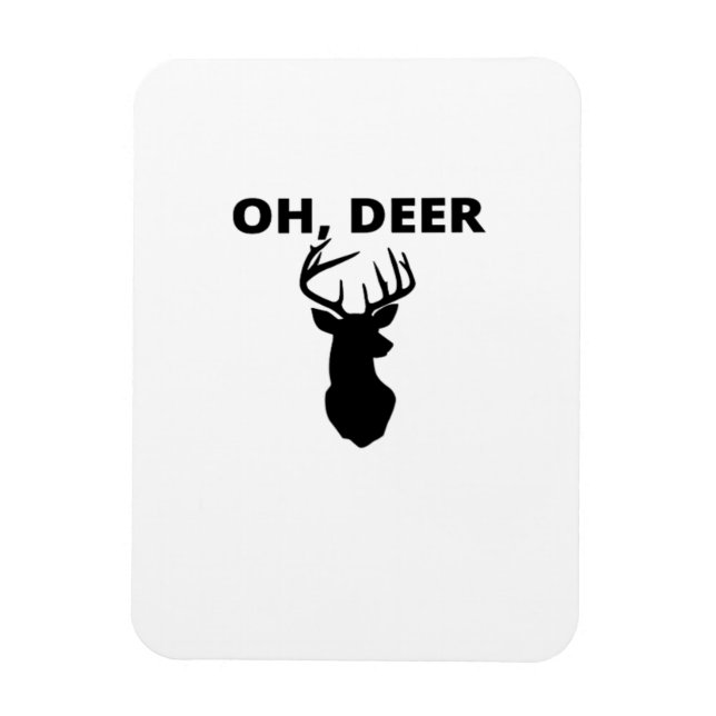 Magnet Flexible Oh Deer Oh Dear Whimsical Art Style  (Vertical)