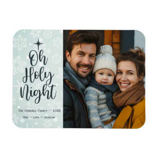 Magnet Flexible Oh Holy Night Custom Photo Religieuse Noël