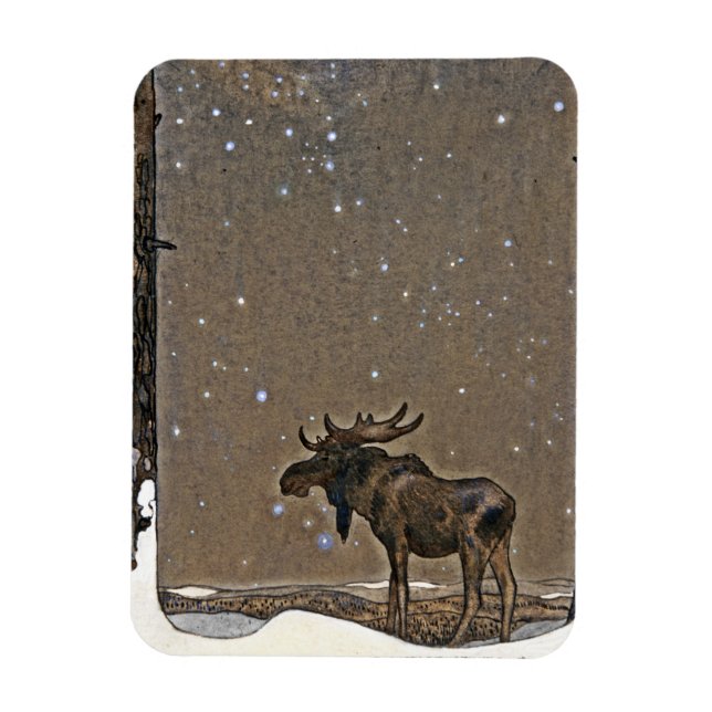 Magnet Flexible Oie dans la neige (Vertical)