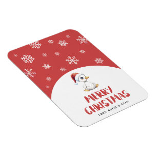 Magnet Flexible Oie de Noël personnalisée à l'aquarelle