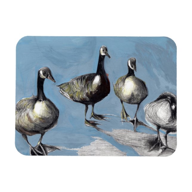 Magnet Flexible Oies du Canada amicales 2012 (Horizontal)