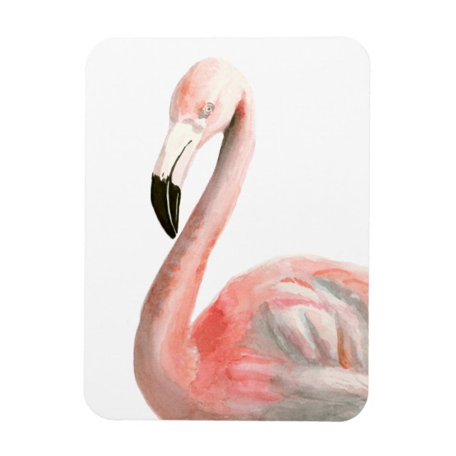 Magnet Flexible Oiseau de Flamant rose tropical (Vertical)