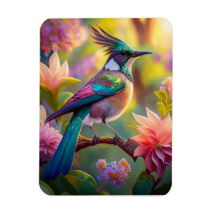 Magnet Flexible Oiseau de Jay Imaginaire vert