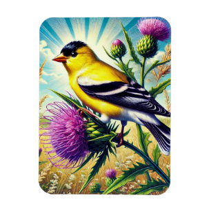 Magnet Flexible Oiseau de l'État de l'Iowa Goldfinch oriental