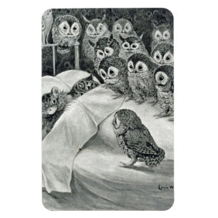 Magnet Flexible Oiseau de nuit de Louis Wain Cat
