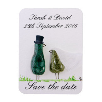 Magnet Flexible Oiseau dit 'tweet' mariage couple en céramique ver