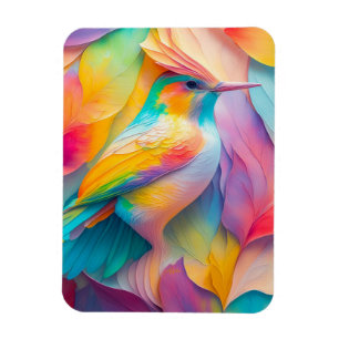 Magnet Flexible Oiseau en soie de fantaisie