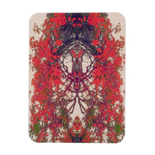 Magnet Flexible Oiseau rouge du Paradis