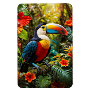 Magnet Flexible Oiseau Toucan coloré