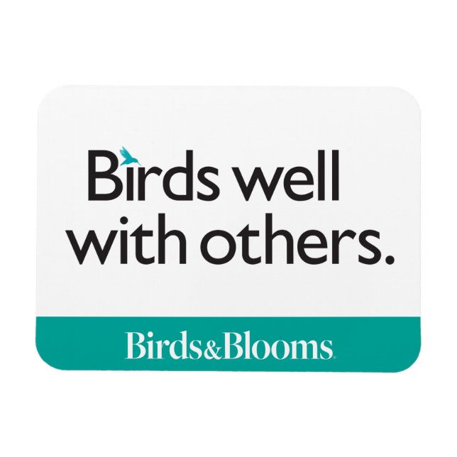 Magnet Flexible Oiseaux bien avec d'autres (Horizontal)