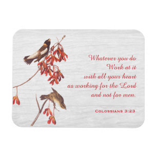 Magnet Flexible Oiseaux de bruissement de riz et versets