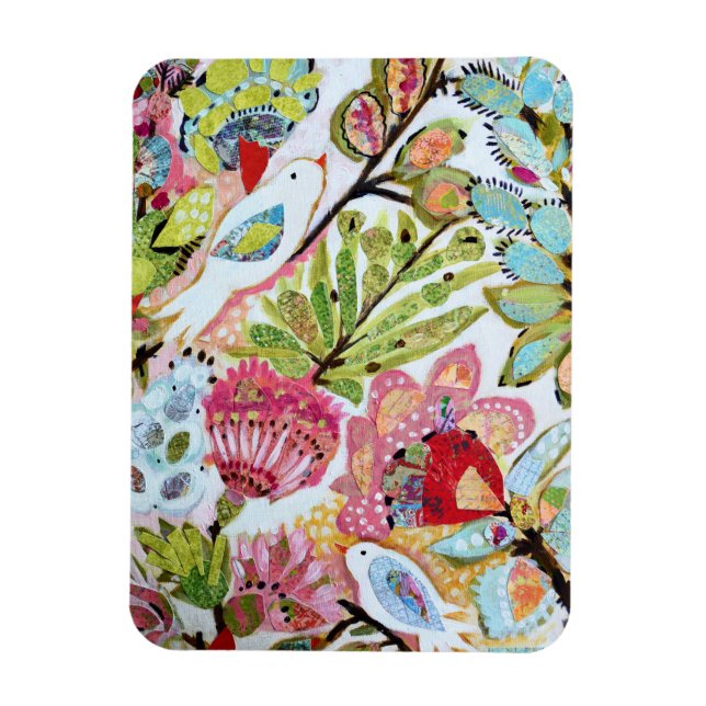 Magnet Flexible Oiseaux en papier II (Vertical)
