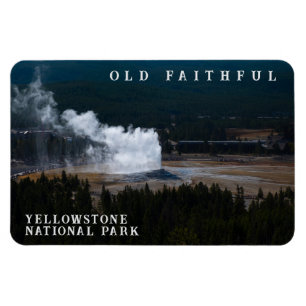 Magnet Flexible Old Faithouse Geyser Eruption Yellowstone