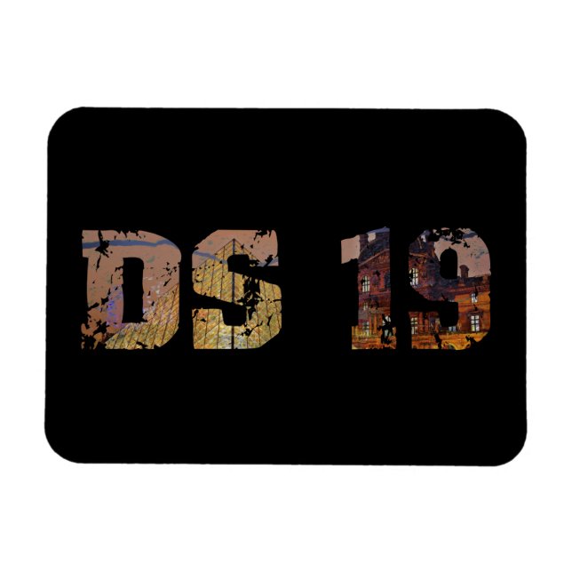 Magnet Flexible Oldtimer Citroen DS 19 La Déesse Ville Française (Horizontal)