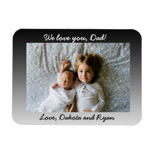 Magnet Flexible On T'Aime Papa, Photo