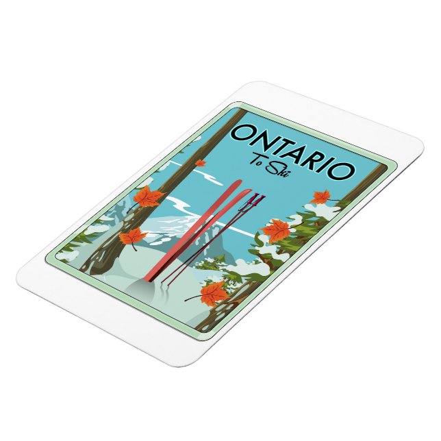 Magnet Flexible Ontario pour skier (Côté Gauche)