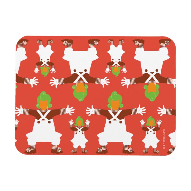 Magnet Flexible Oompa Loompa Motif dansant (Horizontal)