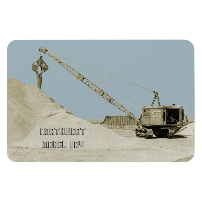 Magnet Flexible OPÉRATEUR DE CRANE NORTHWEST MODEL 104 CLAMSHELL o (Horizontal)