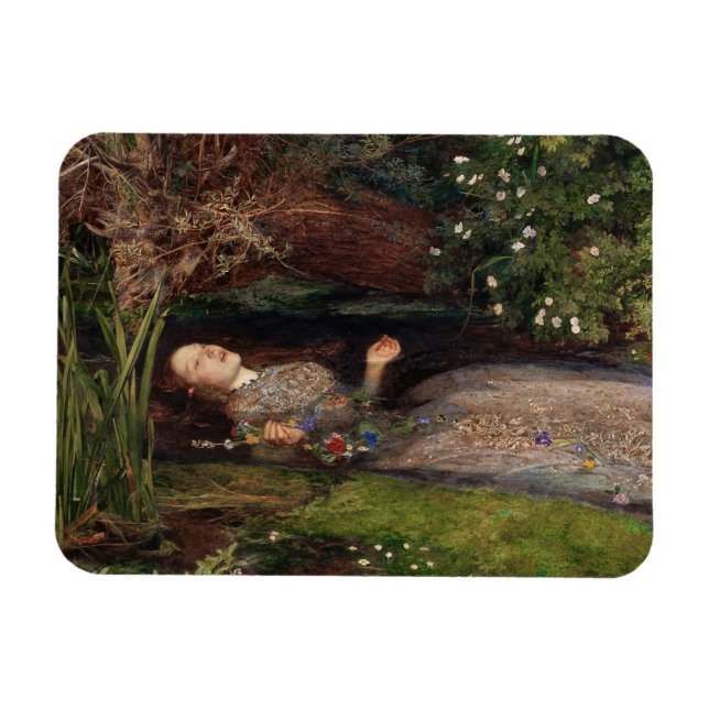 Magnet Flexible Ophélie par John Everett Millais (Horizontal)