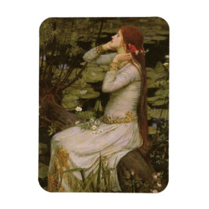 Magnet Flexible Ophélie par l'étang par John William Waterhouse