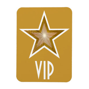 Magnet Flexible Or "Gold" Star 'VIP' magnétique flexible or