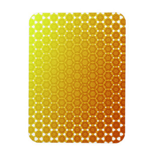 Magnet Flexible Orange bliss abstraite génération nid d'abeilles