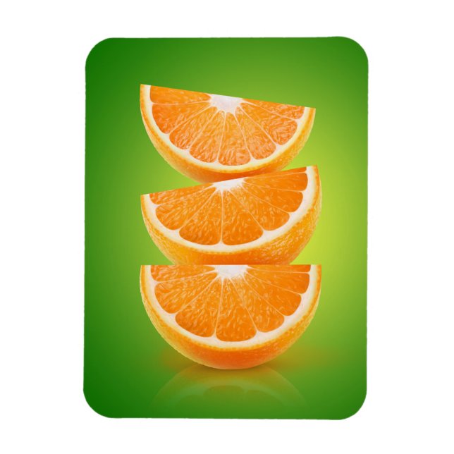 Magnet Flexible Orange en vert (Vertical)