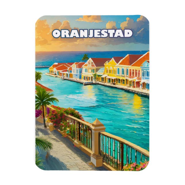 Magnet Flexible Oranjestad, Caribbean jewel (Vertical)