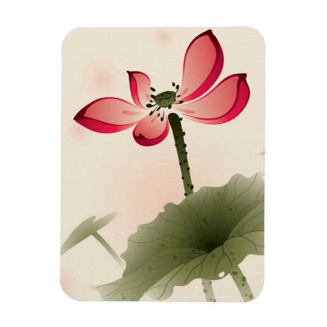 Magnet Flexible Oriental Lotus (Vertical)
