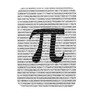 Magnet Flexible Original black number pi day mathematical symbol