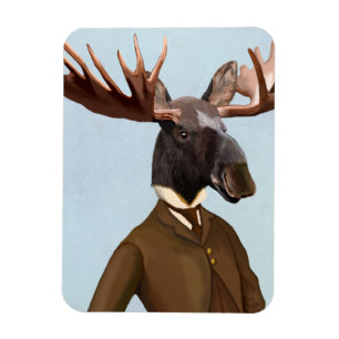 Magnet Flexible Orignaux en portrait de costume