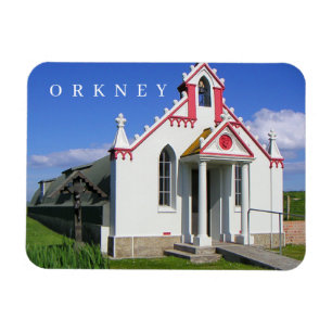 Magnet Flexible Orkney Italie Chapelle vue réfrigérateur aimant