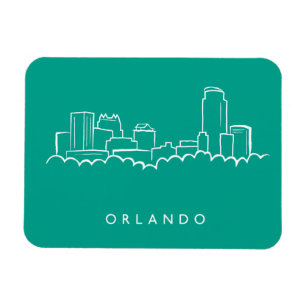 Magnet Flexible Orlando Florida Skyline