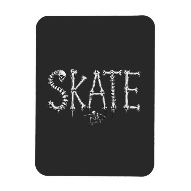 Magnet Flexible Os squelette de skate (Vertical)