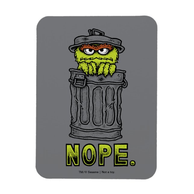 Magnet Flexible Oscar le Grouch - Non. (Vertical)