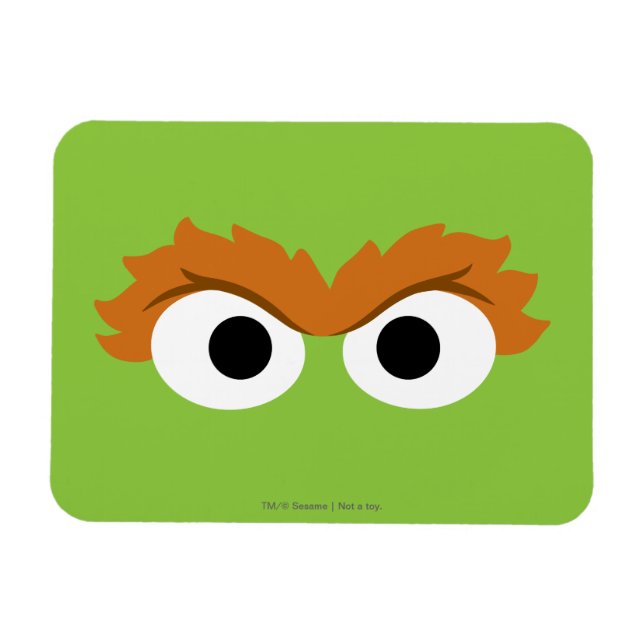 Magnet Flexible Oscar the Grouch Big Face (Horizontal)
