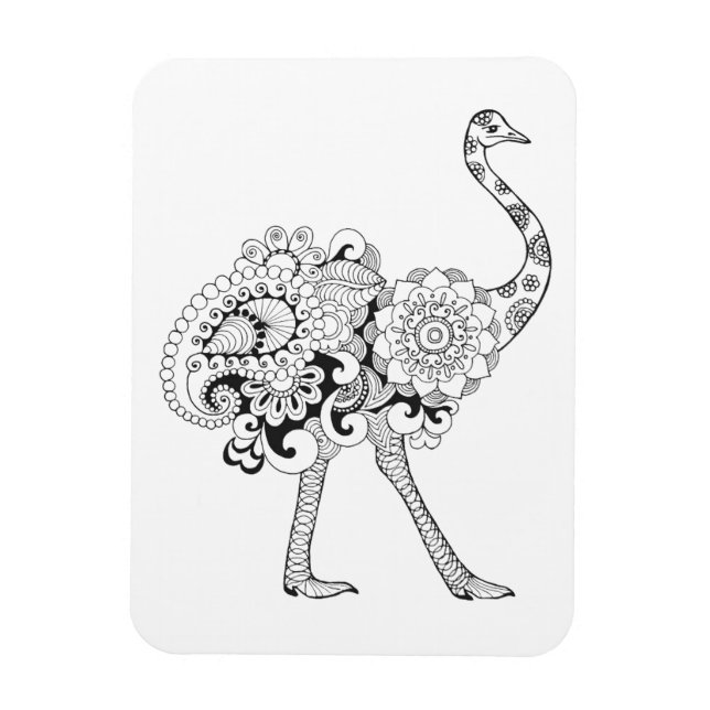 Magnet Flexible Ostrich inspiré (Vertical)