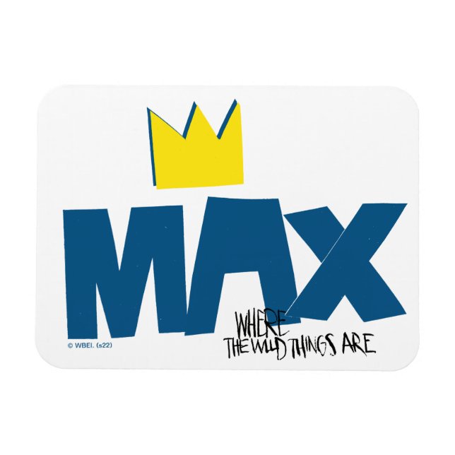 Magnet Flexible Où sont les choses sauvages | Max et Couronne (Horizontal)