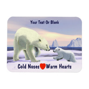 Magnet Flexible Ours Polaire - Mama Nez Meilleur